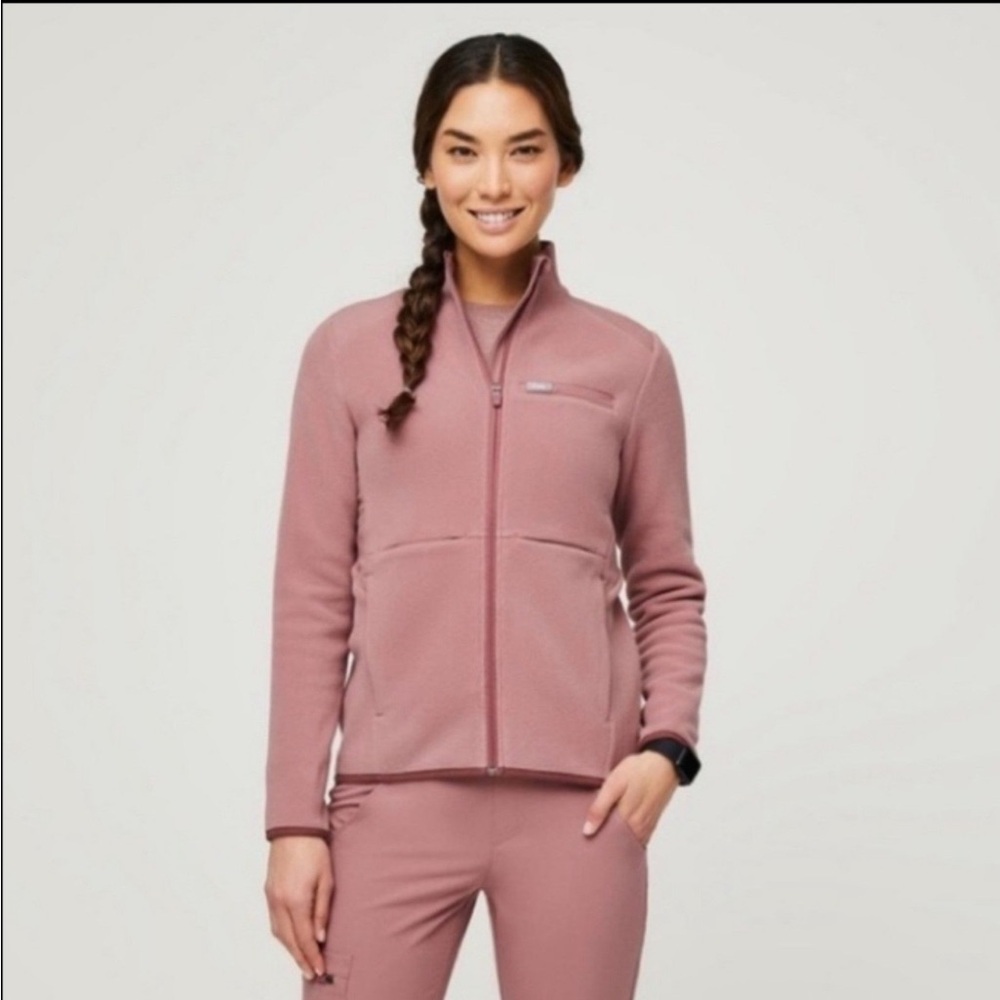 Figs On Shift Fleece in Mineral Mauve S